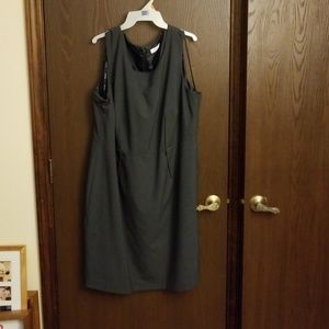 Grey Calvin Klein sleeveless dress